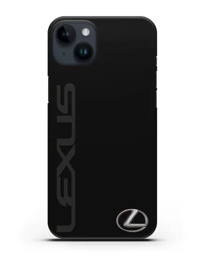 Чехол с надписью Lexus и логотипом силиконовый для iPhone 14 Plus