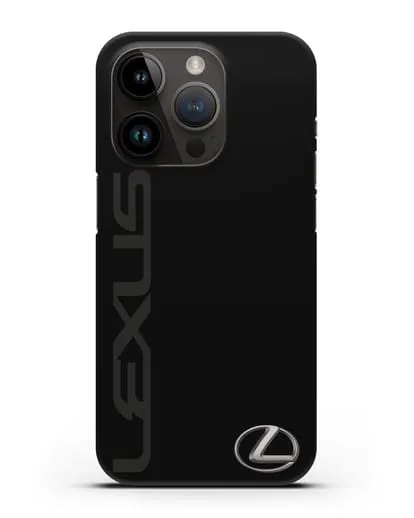 Чехол с надписью Lexus и логотипом силиконовый для iPhone 14 Pro