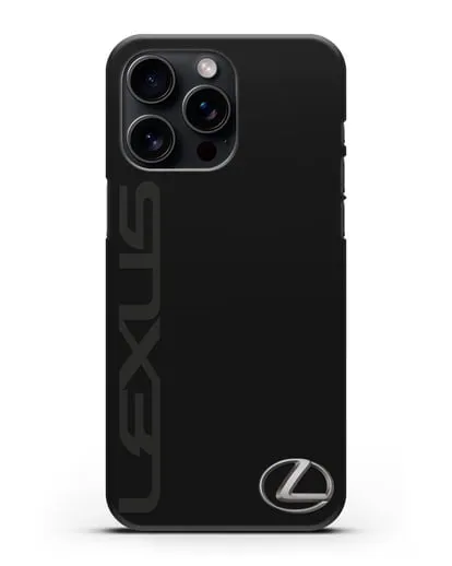 Чехол с надписью Lexus и логотипом силиконовый для iPhone 15 Pro Max