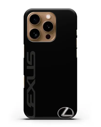 Чехол с надписью Lexus и логотипом силиконовый для iPhone 16 Pro