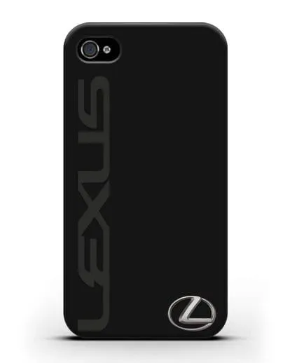 Чехол с надписью Lexus и логотипом силиконовый для iPhone 4/4s