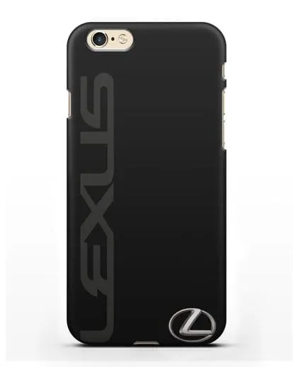 Чехол с надписью Lexus и логотипом силиконовый для iPhone 6