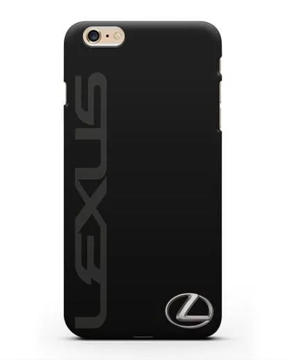 Чехол с надписью Lexus и логотипом силиконовый для iPhone 6s Plus