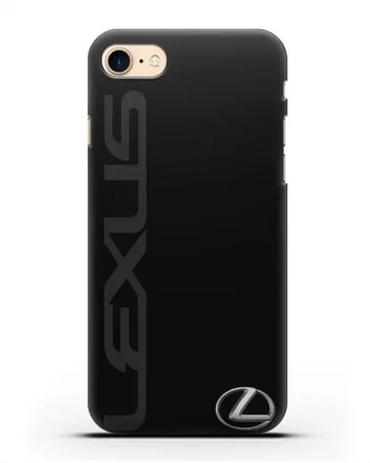 Чехол с надписью Lexus и логотипом силиконовый для iPhone 7