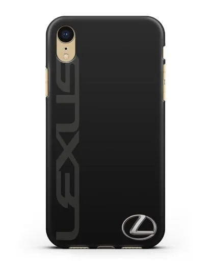 Чехол с надписью Lexus и логотипом силиконовый для iPhone XR