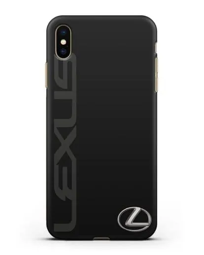 Чехол с надписью Lexus и логотипом силиконовый для iPhone XS Max
