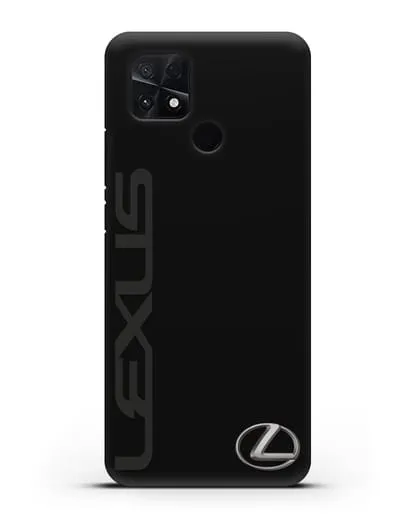 Чехол с надписью Lexus и логотипом силиконовый для Xiaomi Poco C40