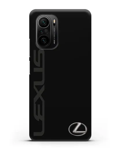 Чехол с надписью Lexus и логотипом силиконовый для Xiaomi Poco F3 Pro
