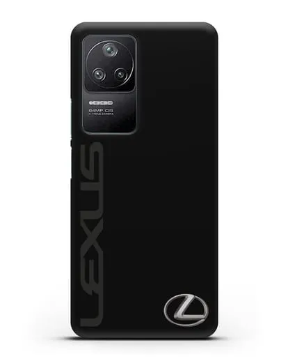 Чехол с надписью Lexus и логотипом силиконовый для Xiaomi Poco F4