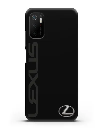 Чехол с надписью Lexus и логотипом силиконовый для Xiaomi Poco M3 Pro