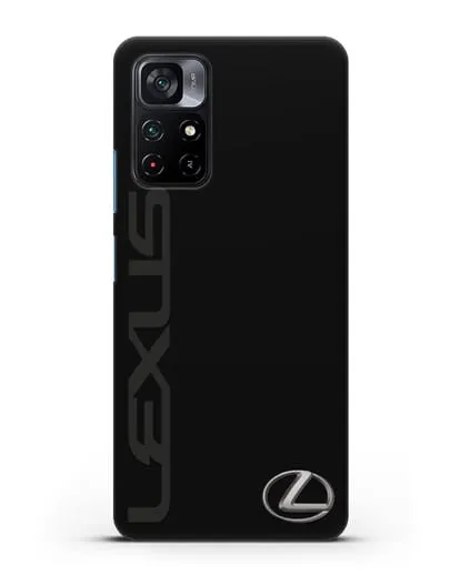 Чехол с надписью Lexus и логотипом силиконовый для Xiaomi Poco M4 Pro 5G