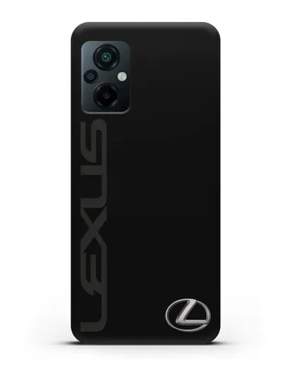 Чехол с надписью Lexus и логотипом силиконовый для Xiaomi Poco M5