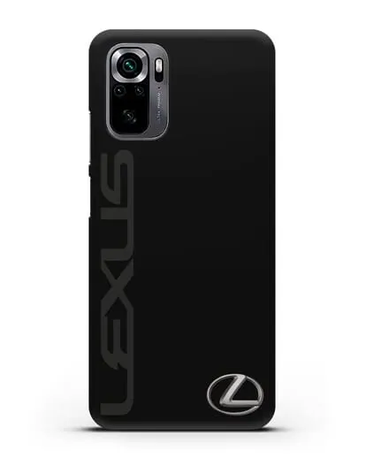 Чехол с надписью Lexus и логотипом силиконовый для Xiaomi Poco M5s