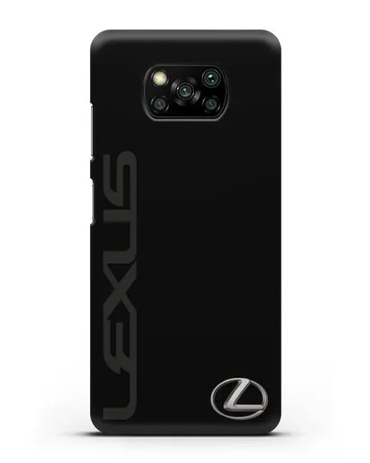Чехол с надписью Lexus и логотипом силиконовый для Xiaomi Poco X3 Pro