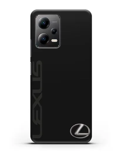 Чехол с надписью Lexus и логотипом силиконовый для Xiaomi Poco X5