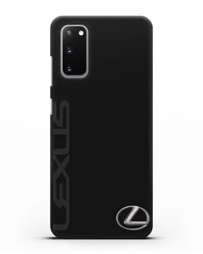 Чехол с надписью Lexus и логотипом силиконовый для Samsung Galaxy S20 [SM-G980F]