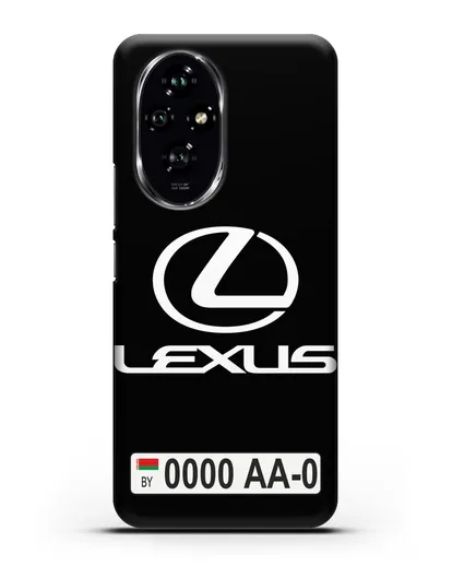 Чехол Lexus с автомобильным номером силиконовый для Honor 200