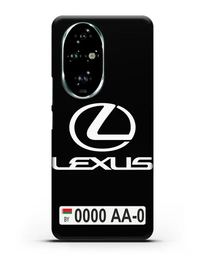 Чехол Lexus с автомобильным номером силиконовый для Honor 200 Pro