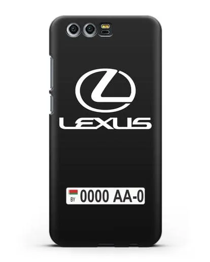 Чехол Lexus с автомобильным номером силиконовый для Honor 9
