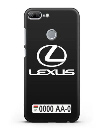 Чехол Lexus с автомобильным номером силиконовый для Honor 9 Lite