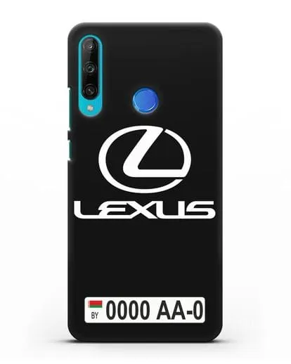 Чехол Lexus с автомобильным номером силиконовый для Honor 9C