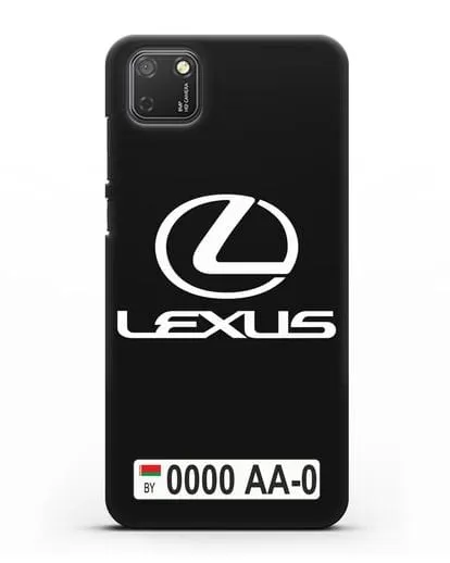 Чехол Lexus с автомобильным номером силиконовый для Honor 9S