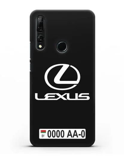 Чехол Lexus с автомобильным номером силиконовый для Honor 9X