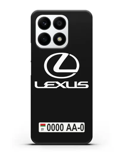 Чехол Lexus с автомобильным номером силиконовый для Honor X8a