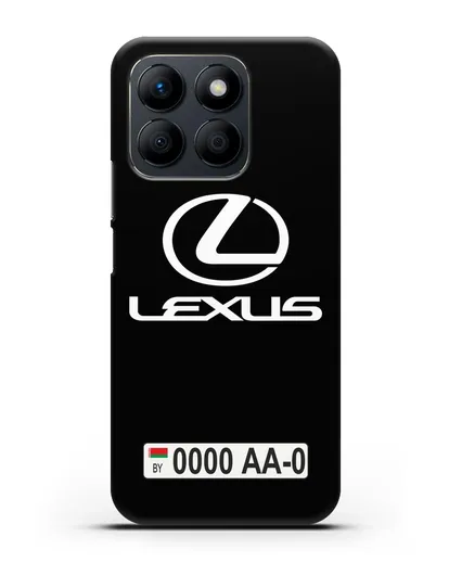 Чехол Lexus с автомобильным номером силиконовый для Honor X8b