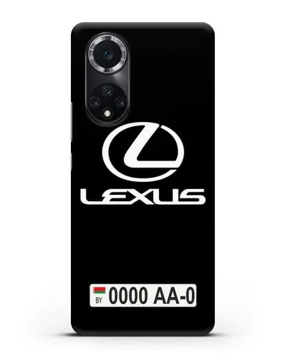 Чехол Lexus с автомобильным номером силиконовый для Huawei Nova 9