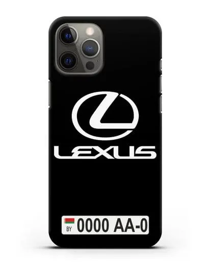 Чехол Lexus с автомобильным номером силиконовый для iPhone 12 Pro Max
