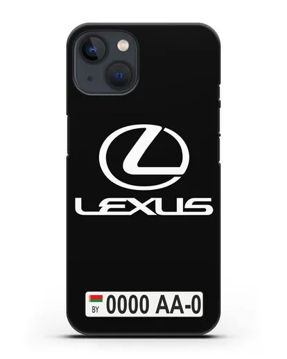 Чехол Lexus с автомобильным номером силиконовый для iPhone 13 Mini