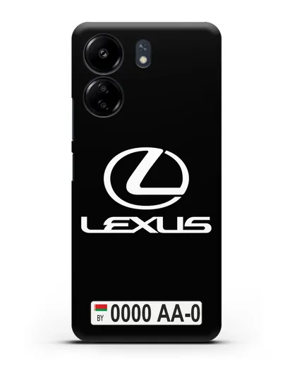 Чехол Lexus с автомобильным номером силиконовый для Xiaomi Poco C65