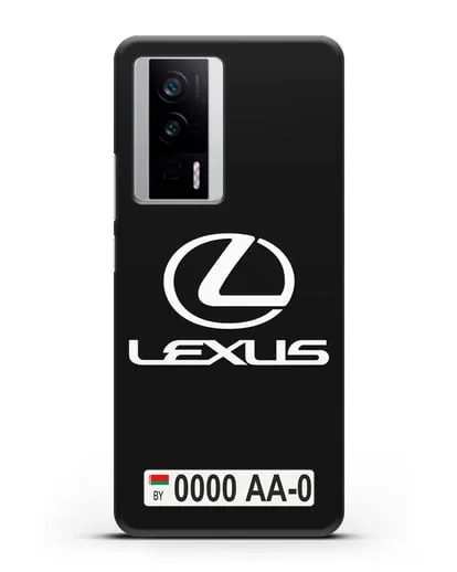 Чехол Lexus с автомобильным номером силиконовый для Xiaomi Poco F5 Pro