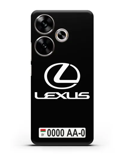 Чехол Lexus с автомобильным номером силиконовый для Xiaomi Poco F6