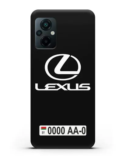 Чехол Lexus с автомобильным номером силиконовый для Xiaomi Poco M5