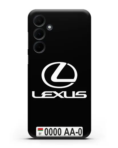 Чехол Lexus с автомобильным номером силиконовый для Samsung Galaxy A55 [SM-A556]