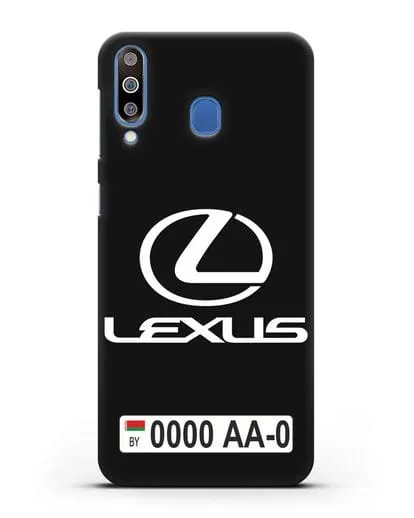Чехол Lexus с автомобильным номером силиконовый для Samsung Galaxy M30 [SM-M305F]