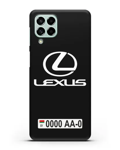 Чехол Lexus с автомобильным номером силиконовый для Samsung Galaxy M53 [SM-M536]