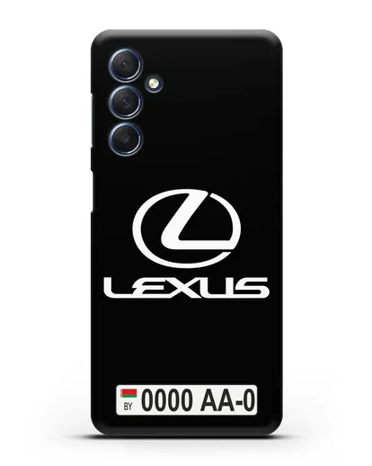 Чехол Lexus с автомобильным номером силиконовый для Samsung Galaxy M54 [SM-M546]