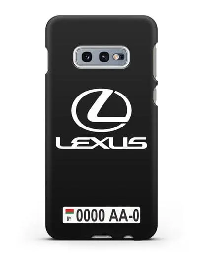 Чехол Lexus с автомобильным номером силиконовый для Samsung Galaxy S10e [SM-G970F]