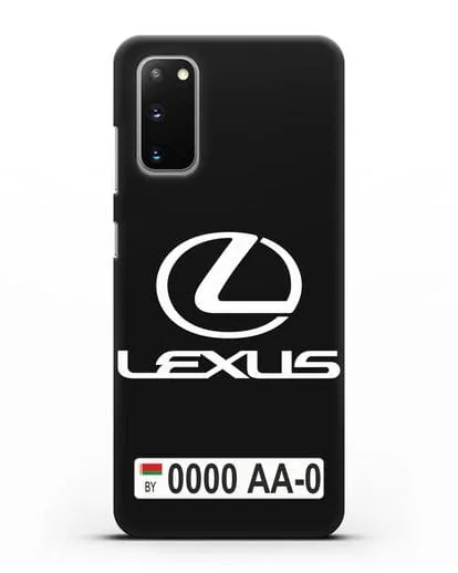 Чехол Lexus с автомобильным номером силиконовый для Samsung Galaxy S20 [SM-G980F]