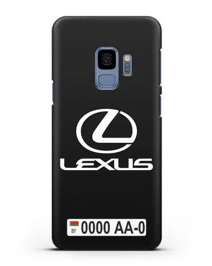 Чехол Lexus с автомобильным номером силиконовый для Samsung Galaxy S9 [SM-G960F]