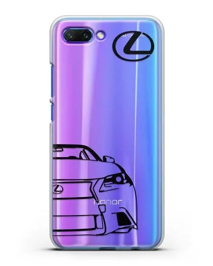 Чехол с изображением Lexus силиконовый для Honor 10