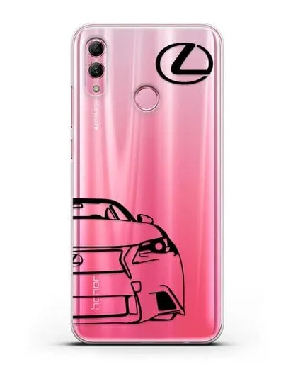 Чехол с изображением Lexus силиконовый для Honor 10 Lite