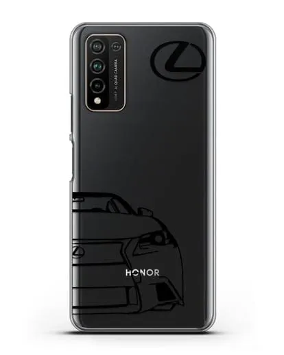 Чехол с изображением Lexus силиконовый для Honor 10X Lite