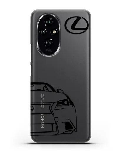 Чехол с изображением Lexus силиконовый для Honor 200