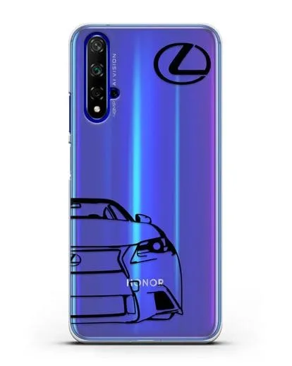 Чехол с изображением Lexus силиконовый для Honor 20