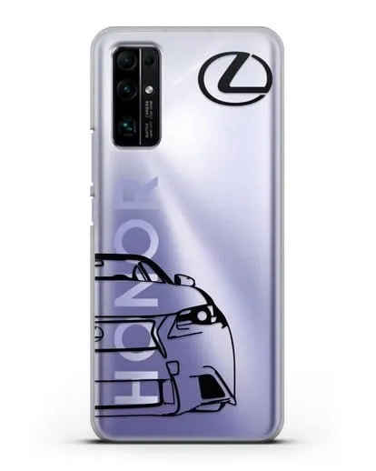 Чехол с изображением Lexus силиконовый для Honor 30 Premium