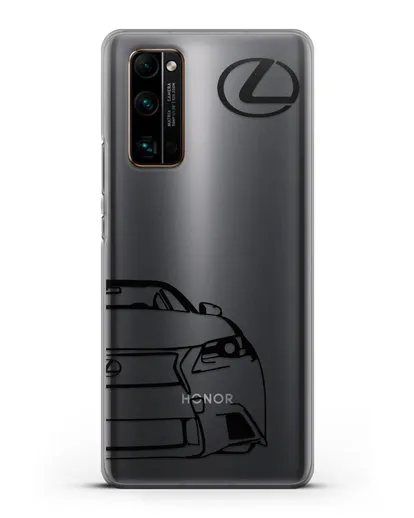 Чехол с изображением Lexus силиконовый для Honor 30 Pro